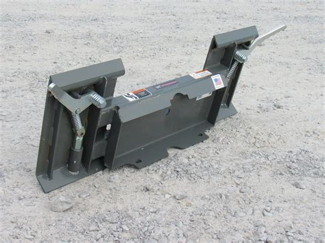 mini skid to skid steer adapter|universal skid steer attachment plate.